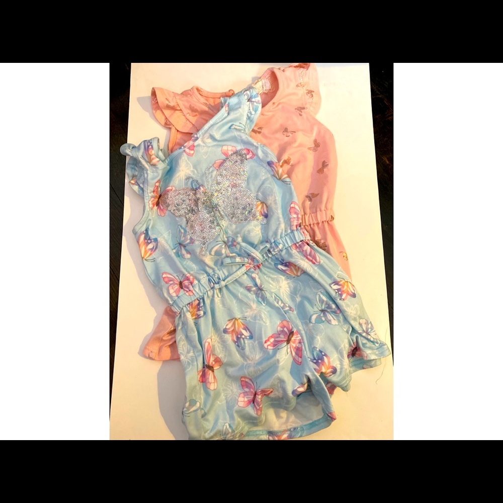 Set of toddler rompers! Cute butterfly print! 3T